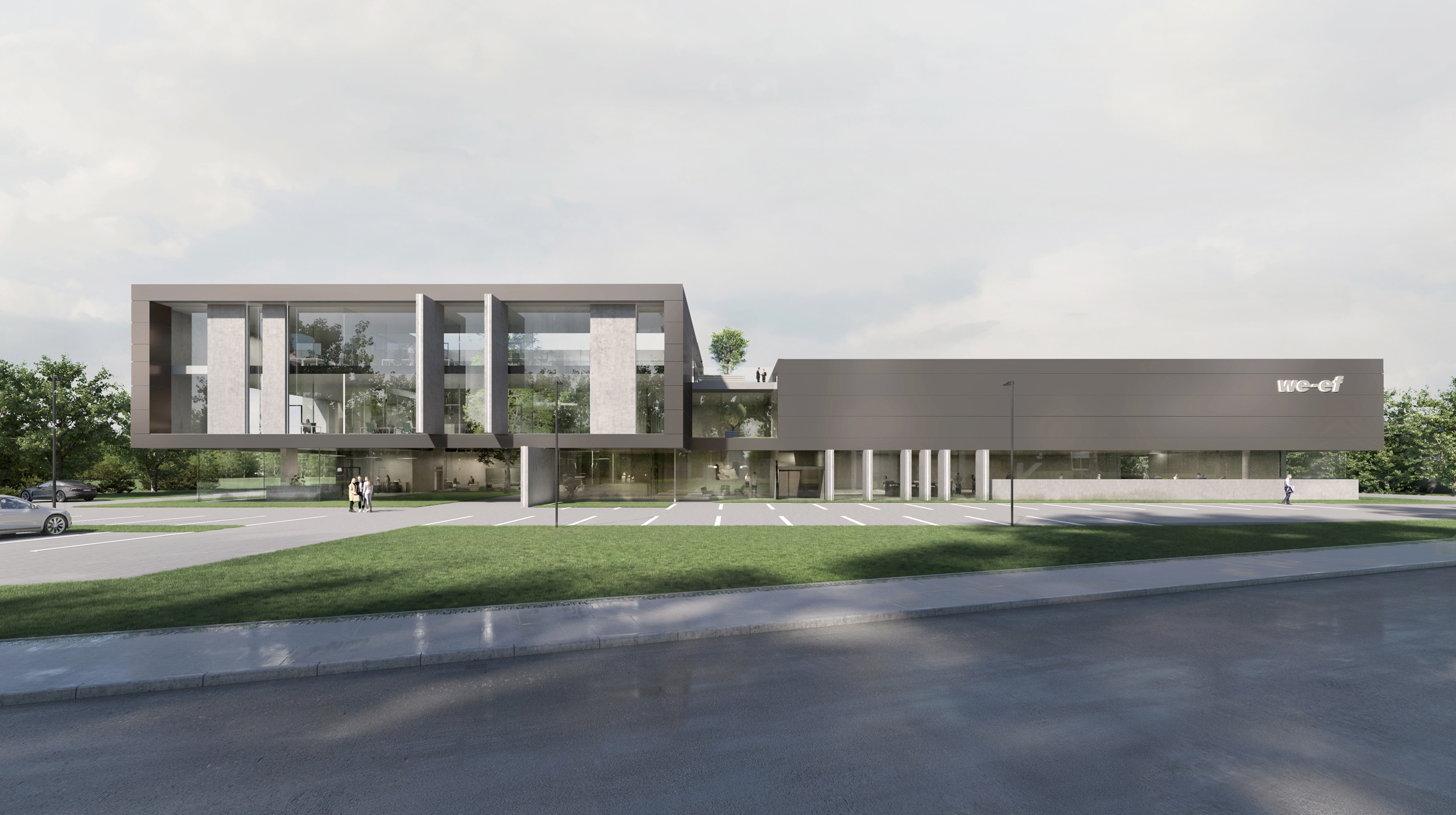 Neubau Headquarter Firma WE-EF Leuchten Bispingen